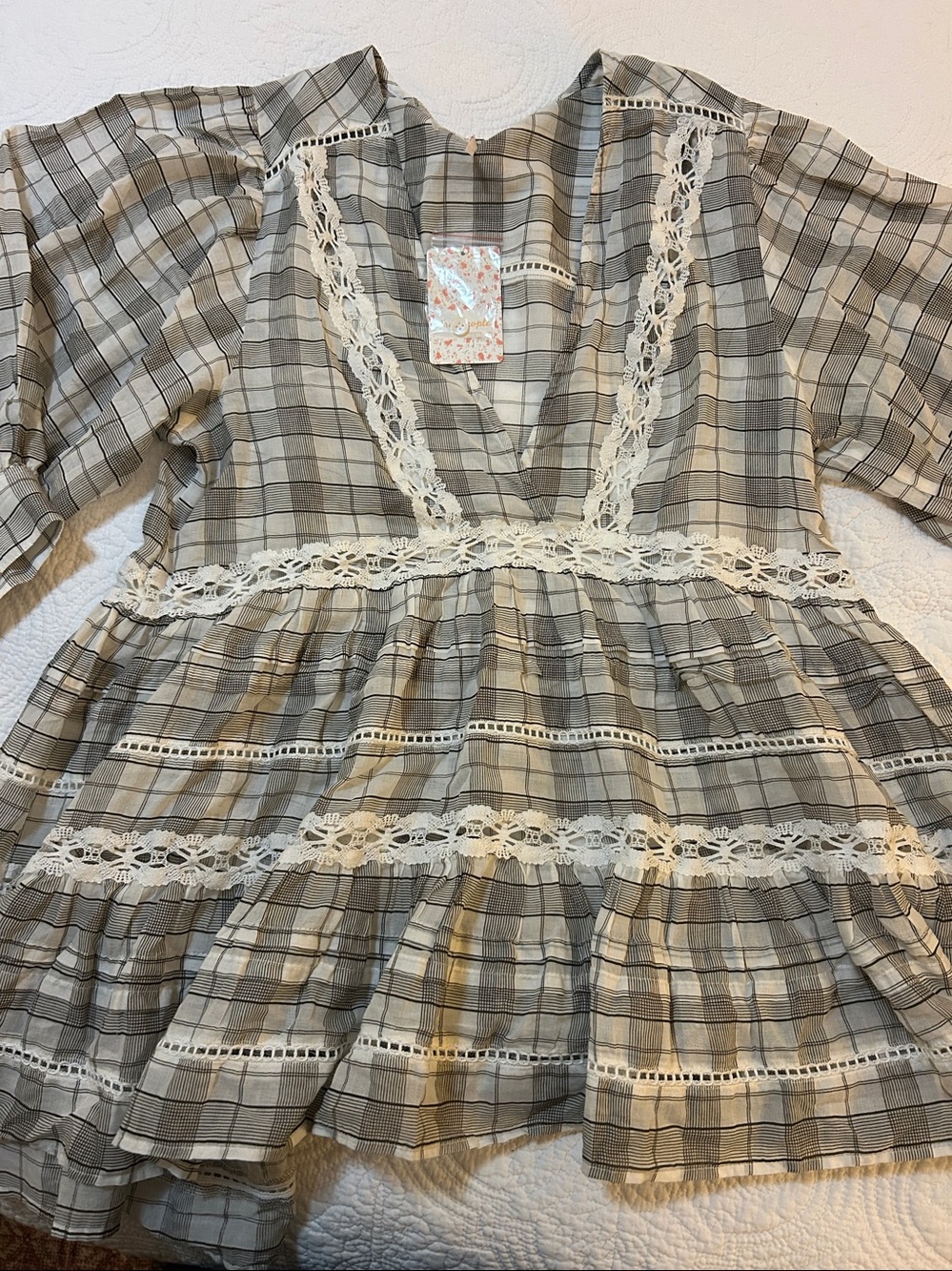 Free People Time Out Lace Tunic Boho Top